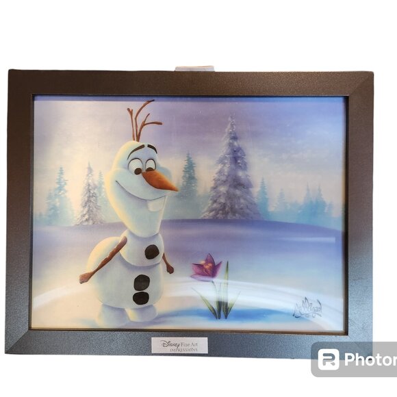 Disney Fine Art Impressions Olaf - Picture 1 of 2